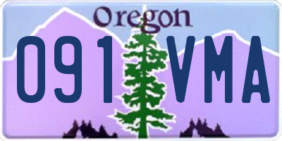 OR license plate 091VMA
