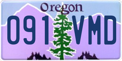 OR license plate 091VMD
