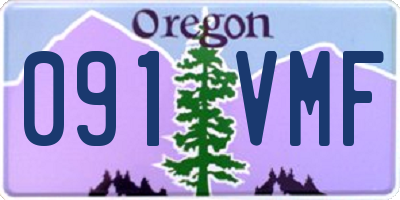 OR license plate 091VMF