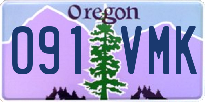 OR license plate 091VMK
