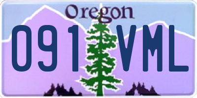 OR license plate 091VML