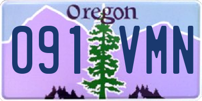 OR license plate 091VMN