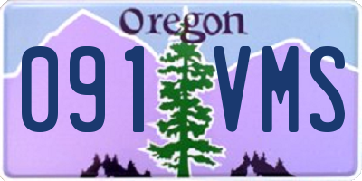 OR license plate 091VMS