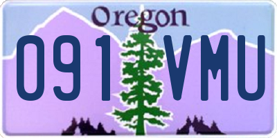 OR license plate 091VMU