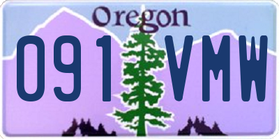 OR license plate 091VMW