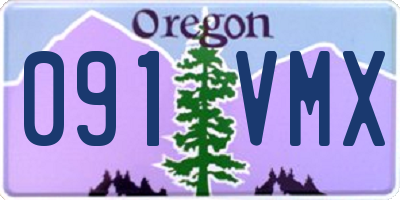 OR license plate 091VMX