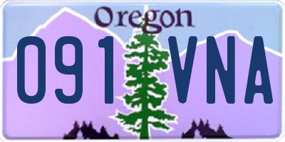OR license plate 091VNA