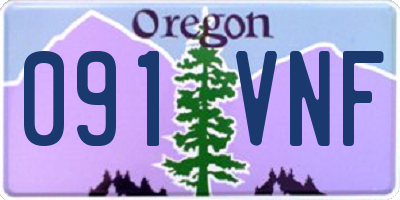 OR license plate 091VNF