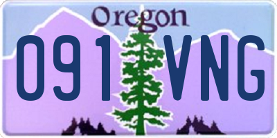 OR license plate 091VNG
