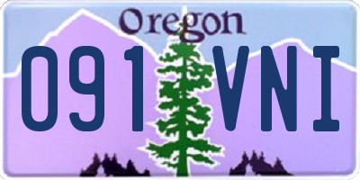 OR license plate 091VNI