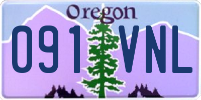 OR license plate 091VNL