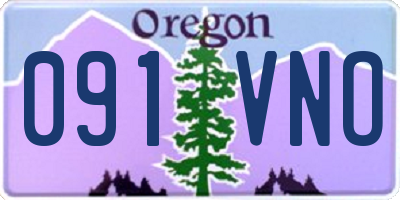 OR license plate 091VNO