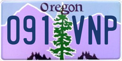 OR license plate 091VNP