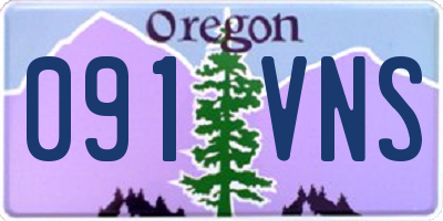 OR license plate 091VNS