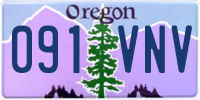 OR license plate 091VNV