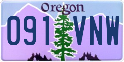 OR license plate 091VNW