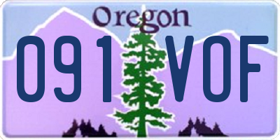 OR license plate 091VOF