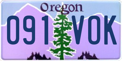 OR license plate 091VOK