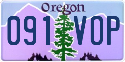 OR license plate 091VOP