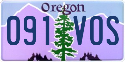 OR license plate 091VOS