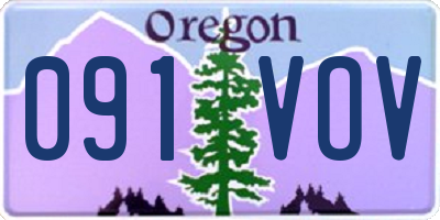 OR license plate 091VOV