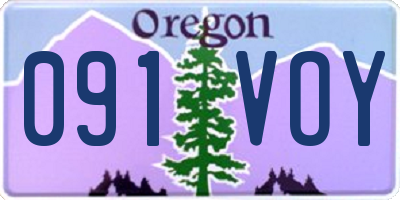 OR license plate 091VOY