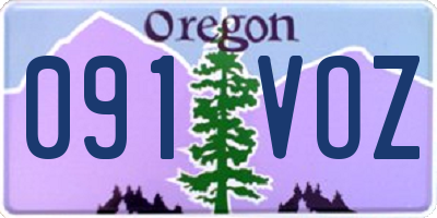 OR license plate 091VOZ