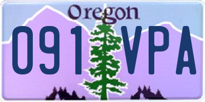 OR license plate 091VPA