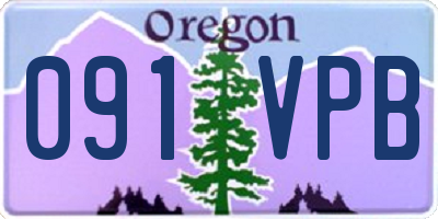 OR license plate 091VPB