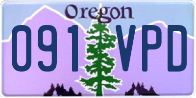 OR license plate 091VPD