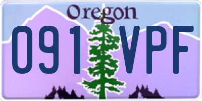 OR license plate 091VPF