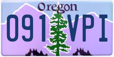 OR license plate 091VPI