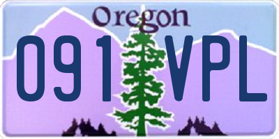 OR license plate 091VPL