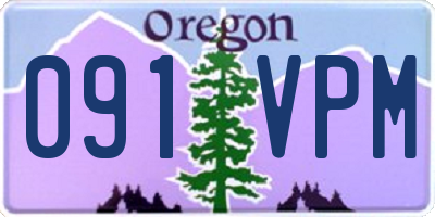 OR license plate 091VPM
