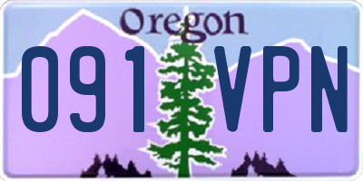 OR license plate 091VPN