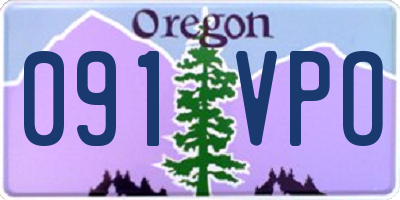 OR license plate 091VPO