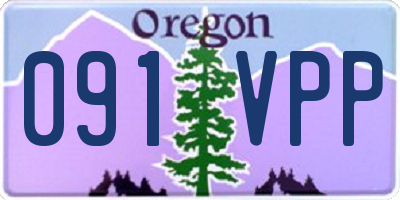 OR license plate 091VPP