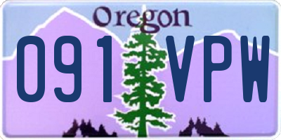 OR license plate 091VPW
