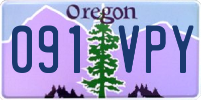 OR license plate 091VPY