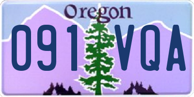 OR license plate 091VQA