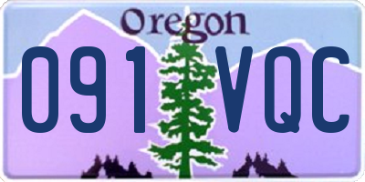 OR license plate 091VQC