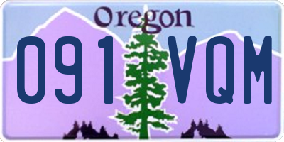 OR license plate 091VQM