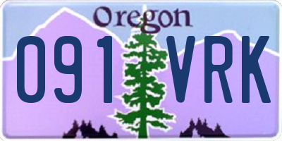 OR license plate 091VRK