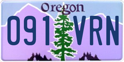OR license plate 091VRN
