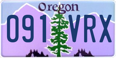 OR license plate 091VRX
