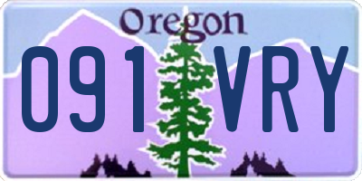 OR license plate 091VRY