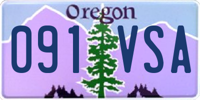 OR license plate 091VSA