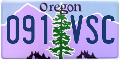 OR license plate 091VSC