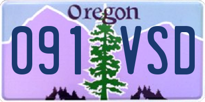 OR license plate 091VSD