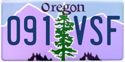 OR license plate 091VSF